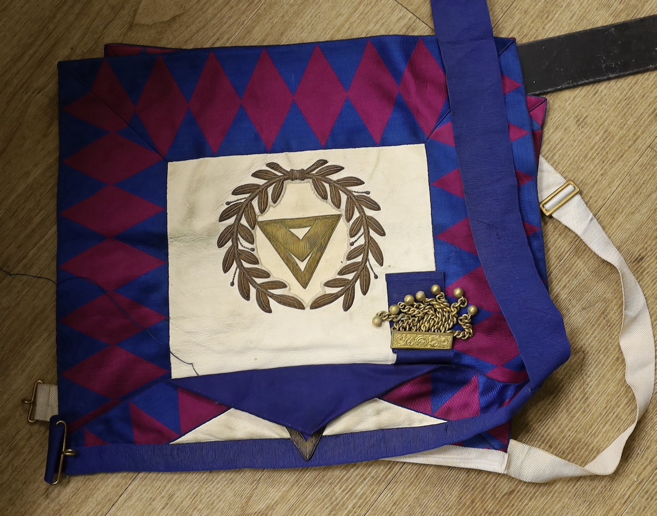 A large collection of Masonic aprons and sashes for London, etc.